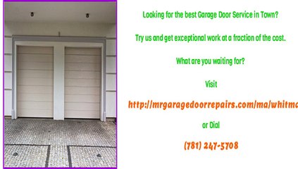 Garage Door Repair Services in Whitman, MA