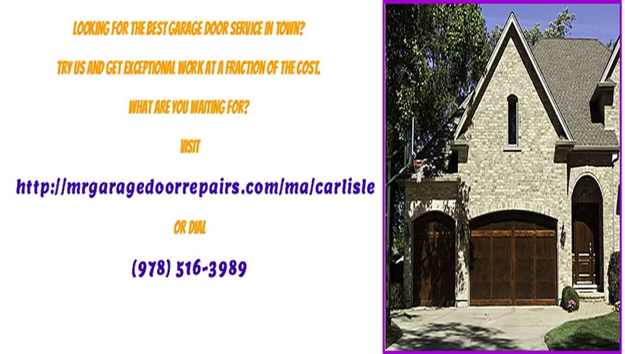Garage Door Opener Repair Service in Carlisle, MA