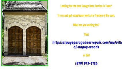 Garage Door Installation in Village Of Nagog Woods, MA