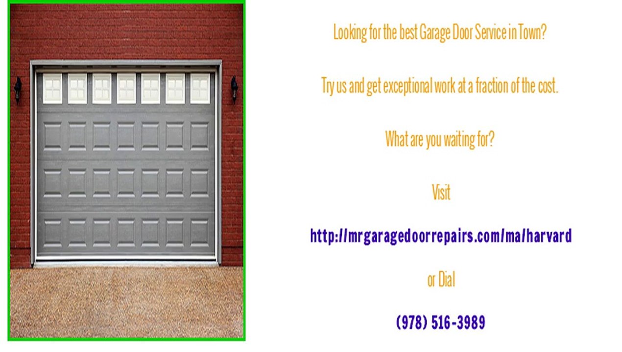 Harvard, MA Garage Door Repair Experts