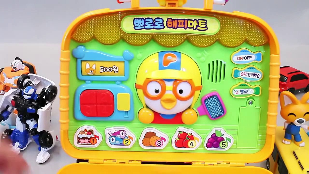 또봇 뽀로로 마트놀이 계산 놀이 타요 또봇 장난감 Pororo Mart Playset Toys Tobot Tayo Конструктор Игрушки