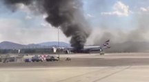 Un avion British Airways prend feu à Las Vegas
