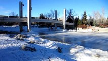 Travel Alberta-Ice skating at the Prince's Park, Calgary - Canon ELPH 300HS video 1080P