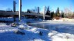 Travel Alberta-Ice skating at the Prince's Park, Calgary - Canon ELPH 300HS video 1080P