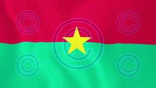 Loopable: Flag of Burkina Faso - Royalty-Free Stock Footage