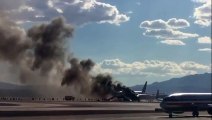 Las Vegas : un avion prend feu au décollage