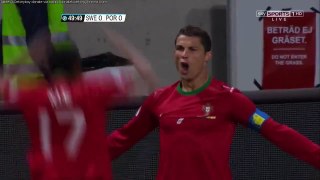 Cristiano Ronaldo Great Goal Sweden vs Portugal 0 1 HD