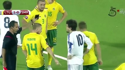 L'énorme joie des joueurs de Saint-Marin !