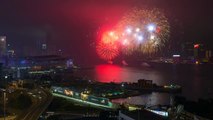 Timelapse Photography of Fireworks Lunar New Year 2015