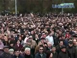 Miting Chisinau Dorin Chirtoaca Discurs Moment de reculegere pentru tanarul ucis de politie