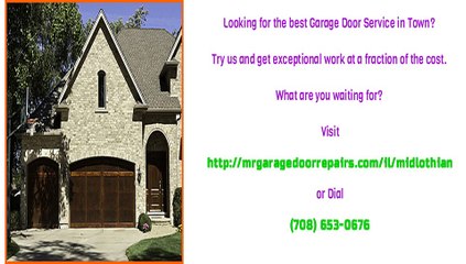 Garage Door Opener Repair Service in Midlothian, IL