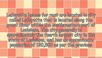 Advantages Of Lafayette Homes For Rent