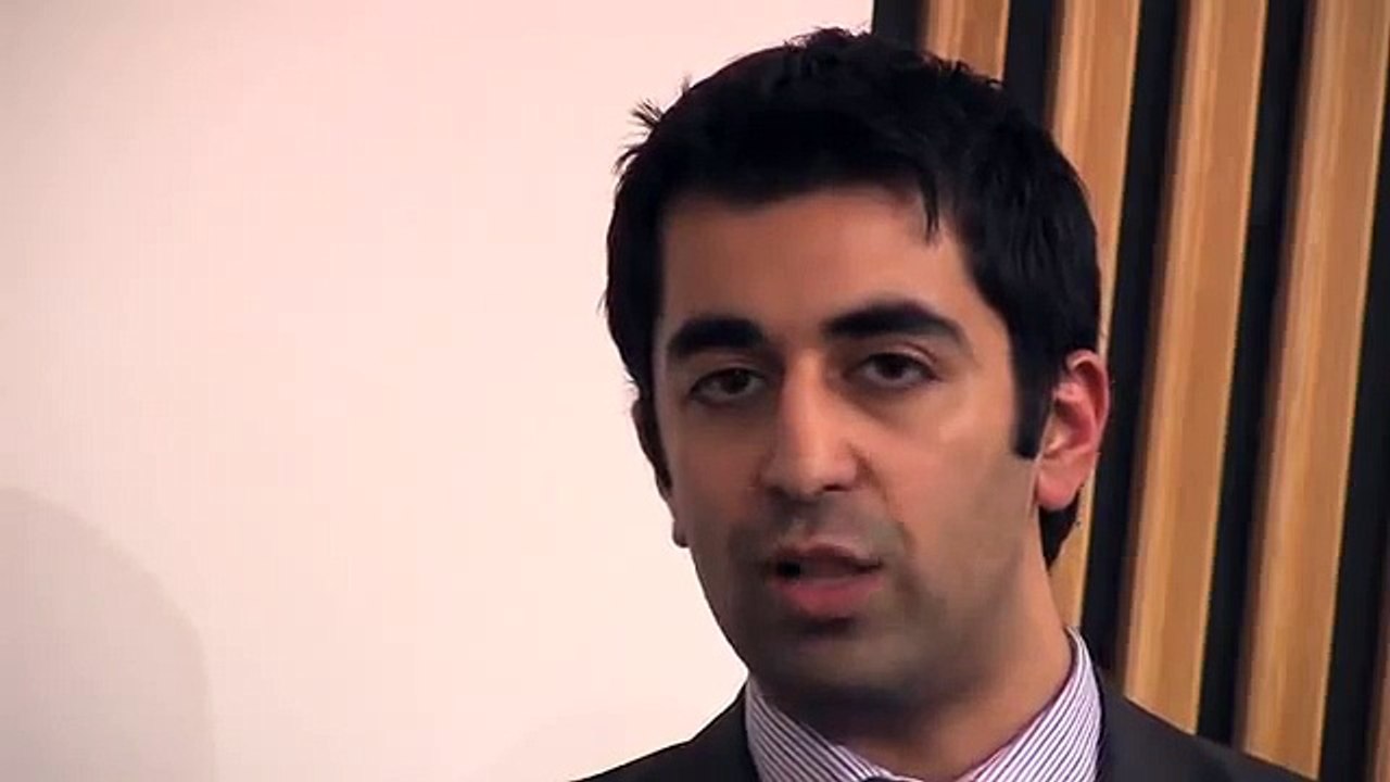 Humza Yousaf MSP talking at the launch of the  Ethnic Survivors Forum