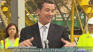 Mayor Newsom Announces San Francisco's Waste Diversion Rate At 77 Percent