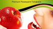 Woman With Apple Food Health PowerPoint Templates Themes And Backgrounds 0911