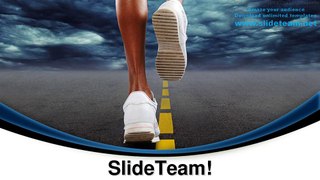 Woman Jogging Health PowerPoint Templates Themes And Backgrounds ppt themes