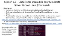 Build Minecraft Server 29 Upgrading Your Minecraft Server Version   Linux