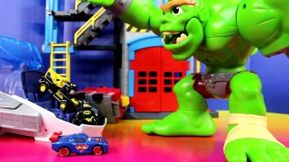 Imaginext Batman Superman Disney Pixar Cars Lightning McQueen Mater Krypto Ace Dog Save Fire Station