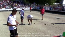 Fin quarts de finale M1, France Simple, Sport Boules, Chalamont 2015