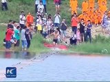 Un moine Shaolin bat le record du monde en courant 125 mètres sur l'eau