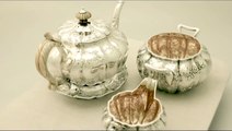 Sterling Silver Tea Service with Matching Teapot Stand - Antique George IV  - AC Silver (A3387)
