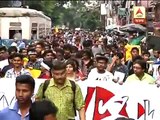 Presidency university students rally to lalbazar protesting police atocities at JU