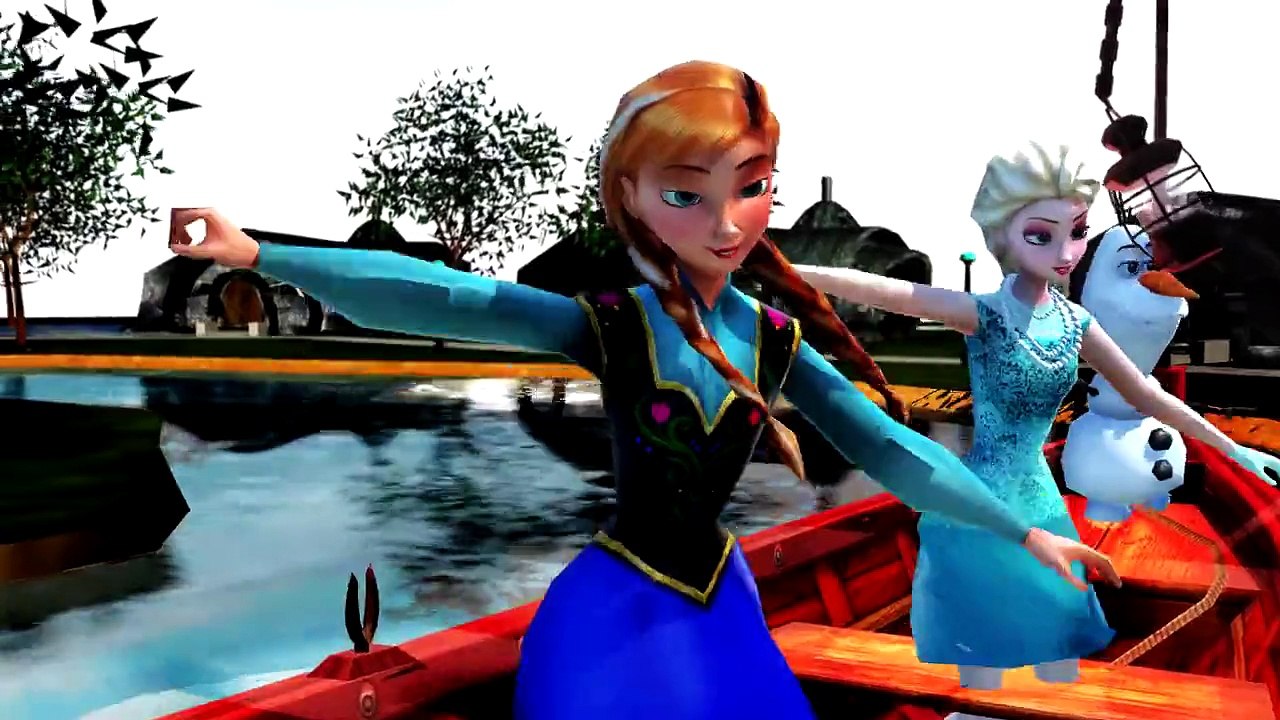 [Kids Songs] Frozen Songs Anna Elsa Olaf Row Your Boat [Frozen]