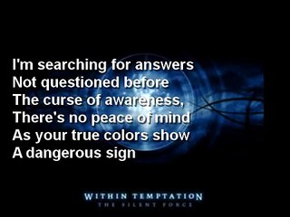 A Dangerous Mind - Within Temptation w/Lyrics