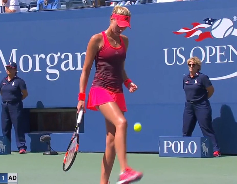 US Open - Kristina Mladenovic se débrouille très bien au football