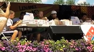 Pizza and hot dog eating contests