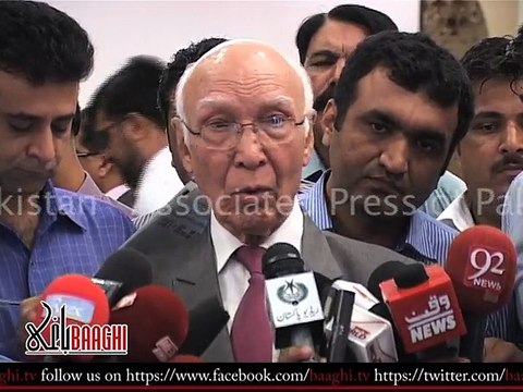 SARTAJ AZIZ PRESS CONFERENCE 08/09/2015