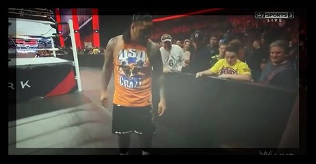 Jimmy Uso attacks The Miz - Raw, December 1, 2014
