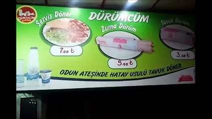 Erzurum Dürümcüm Hatay Usulü Tavuk Döner Dürüm