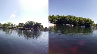 GoPro 3D Video - Creighton Having Fun At The Lake.