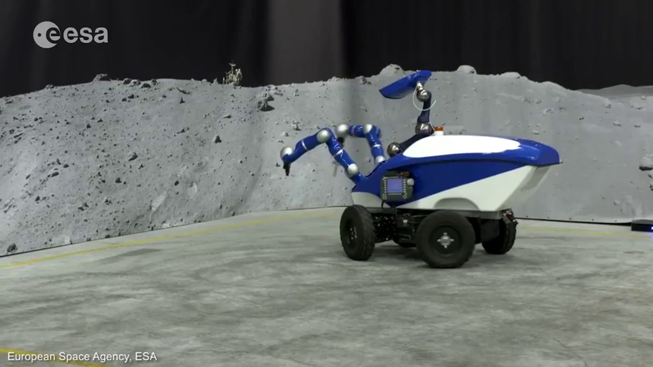ISS astronaut controls Interact Centaur Rover from space
