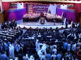 انشودة اسلمي يا قدس في استقبال امير قطر والشيخة موزة