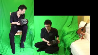 Greensleeves with Greenscreen. English Concertina beginner