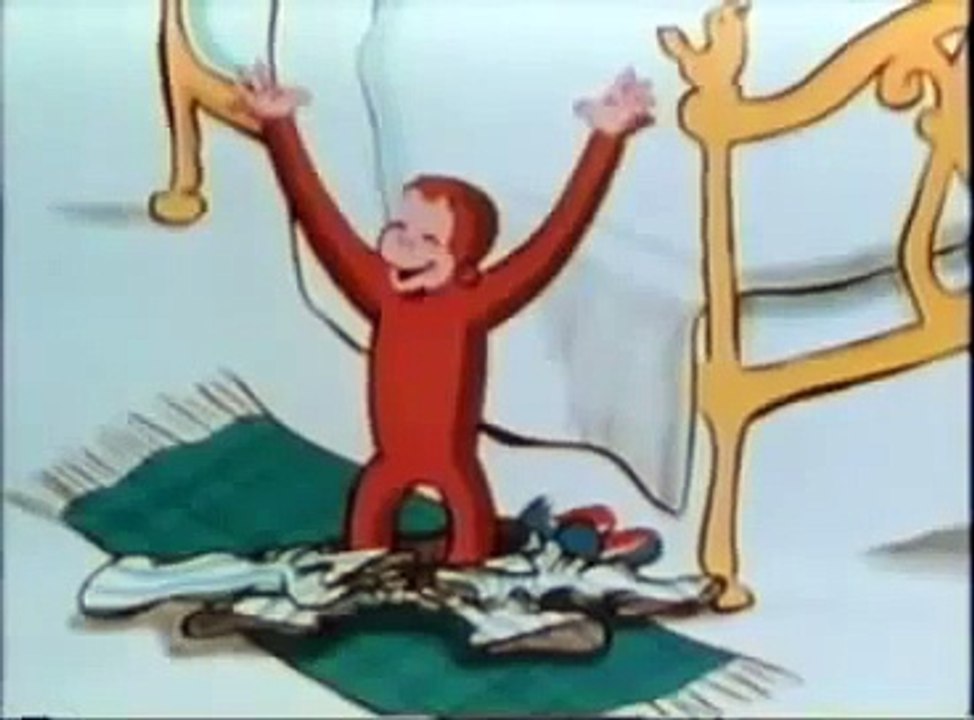 Curious George Makes a Pizza Old Cartoon 1980s