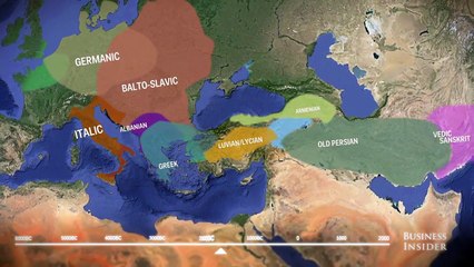 evolution-of-European-languages - Map