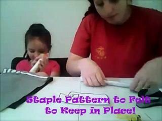 Felt Bus Arts and Crafts w/ cute kids