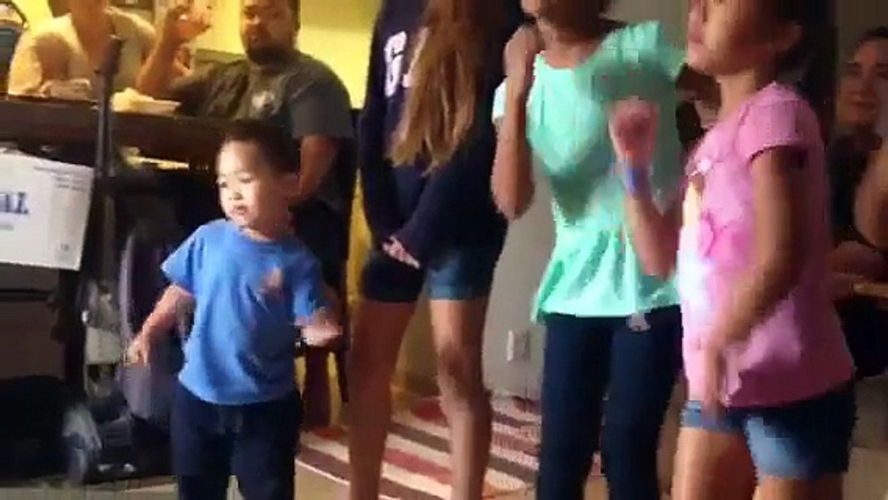 Kids dancing at Aunty Mama's house