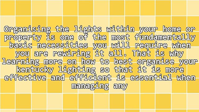 Help Getting Quality Kentucky Lighting
