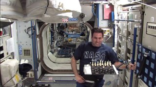 Earth vs. Space Chess Match; Chamitoff Makes his Move