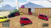 GTA 5: Online - Stunts / Funny Moments / Demolition Derby / BUSTED!