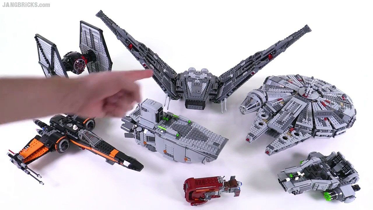 LEGO Star Wars Force Awakens Ships & summary! - Video