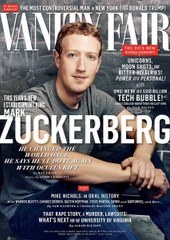 Facebook CEO Mark Zuckerberg on Vanity Fair cover