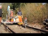 Gleis schweißen Gleisbauarbeiten Gleis verlegen in Schmilau