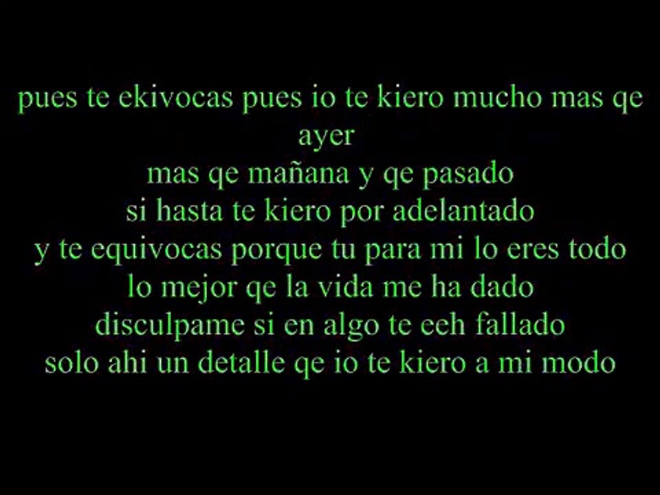 Banda ms - te equivocas (Letra)