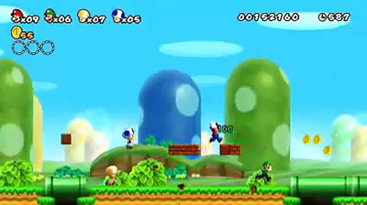 NEW SUPER MARIO BROS WII powerup yoshi GAMEPLAY!!