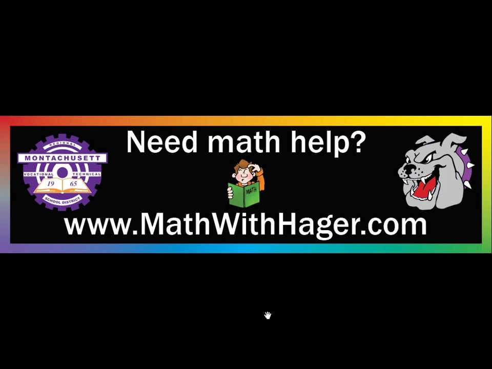 New Site:  www.MathWithHager.com